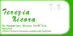 terezia nicora business card